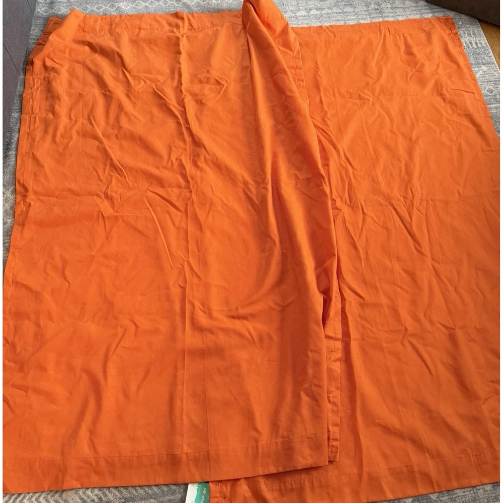 Pillowfort light blocking curtain panels orange 63" x 42" two panels